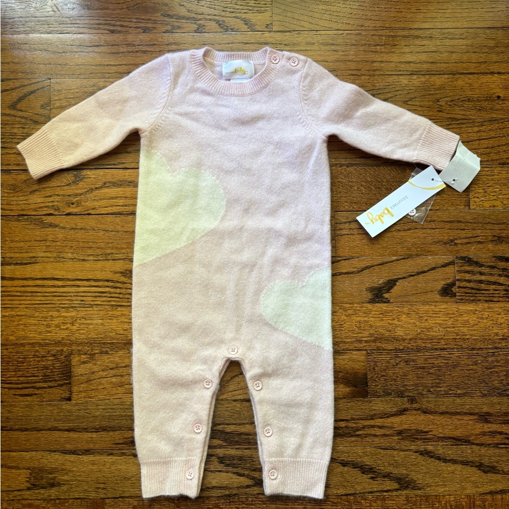 NEW WITH TAGS Bloomingdale’s 100% cashmere baby girl outfit